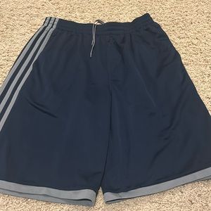 Youth XL adidas navy and silver basketball shorts